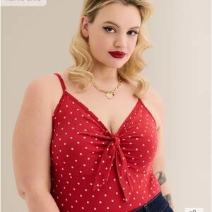 Torrid Retro Chic Foxy Tie-Front Cami 1x